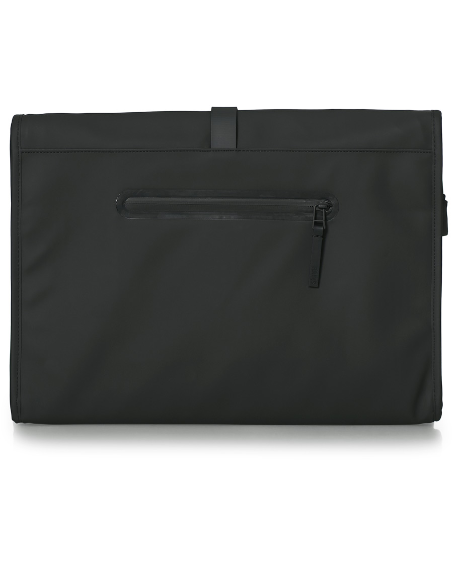 Herren | RAINS Rolltop Messenger Bag Black | RAINS | Rolltop Messenger Bag Black