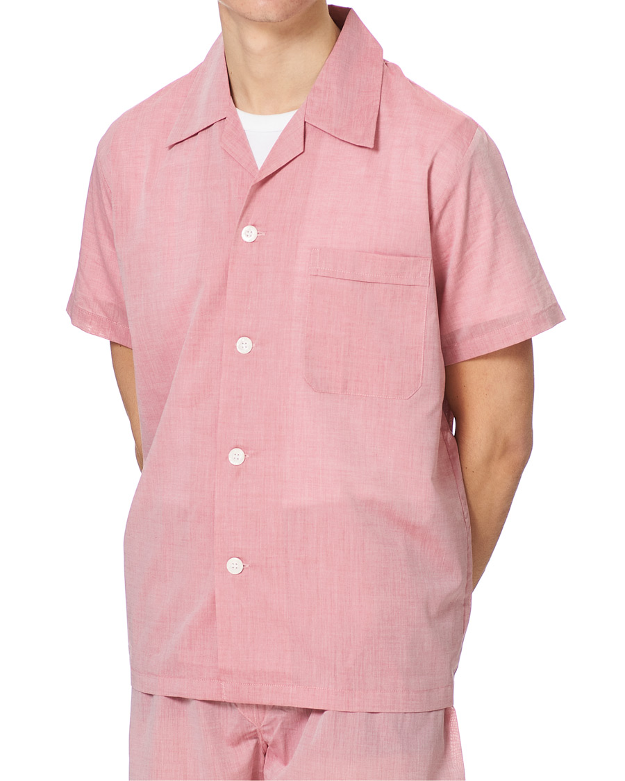 Herren | Schlafanzüge & Bademäntel | Derek Rose | Shortie Cotton Pyjama Set Red