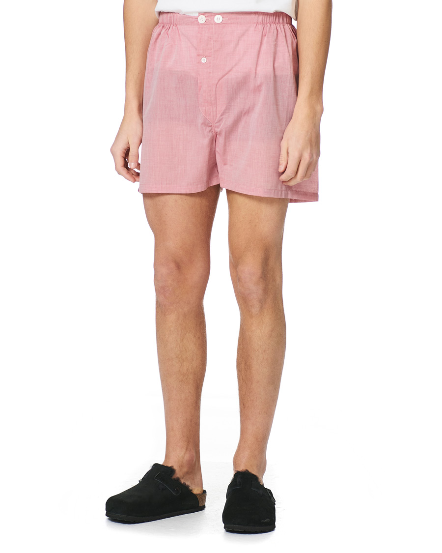 Herren | Schlafanzüge & Bademäntel | Derek Rose | Shortie Cotton Pyjama Set Red