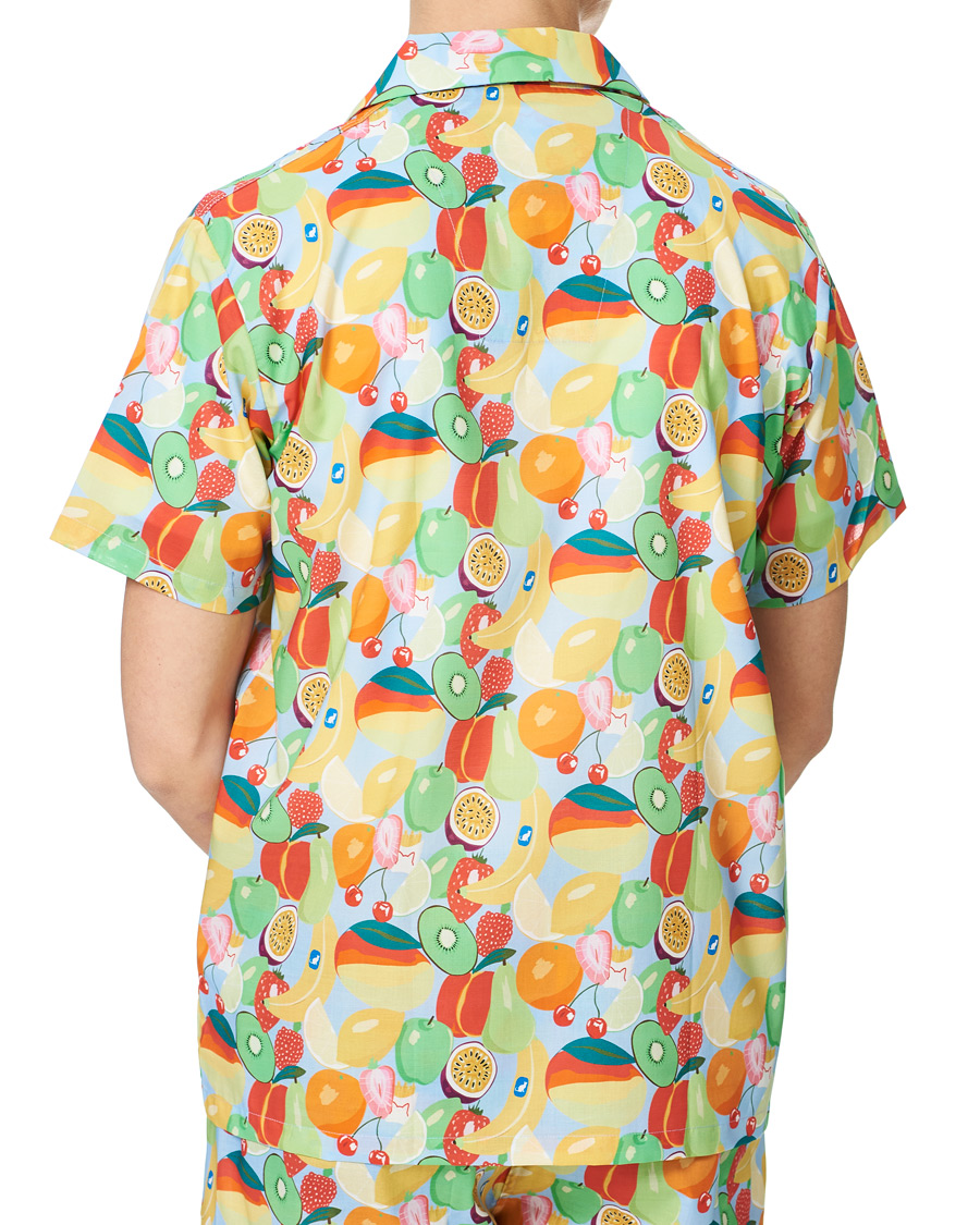 Herren | Schlafanzüge & Bademäntel | Derek Rose | Shortie Mutli Printed Cotton Pyjama Set Multi