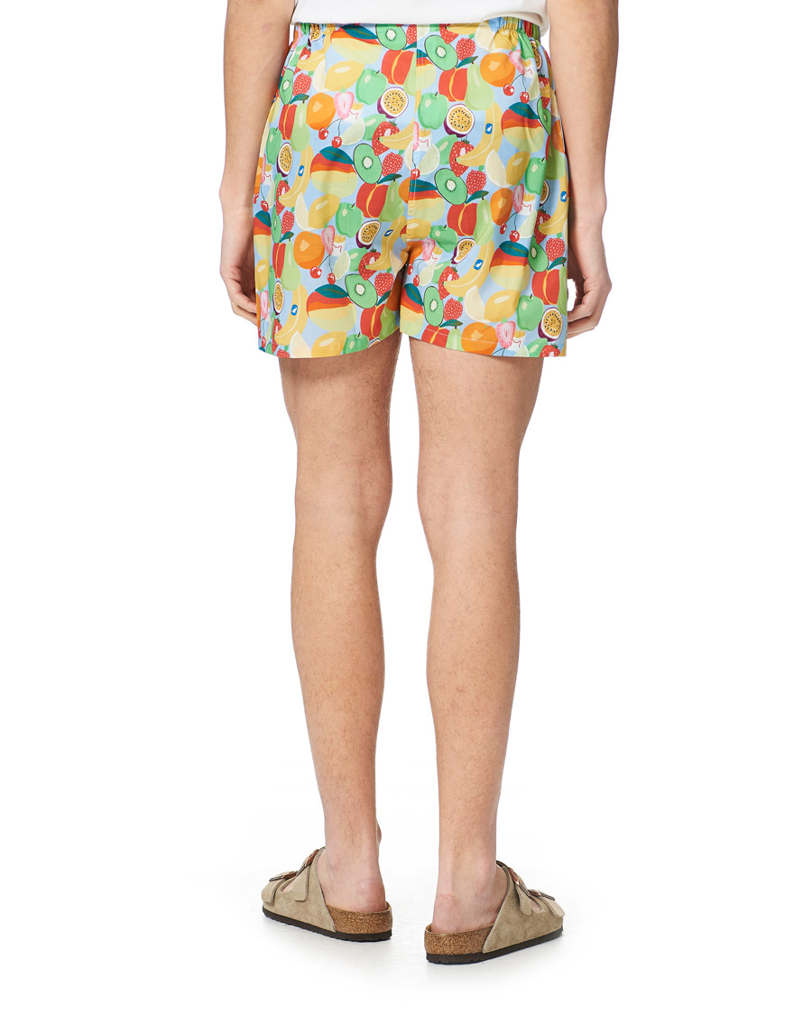 Herren | Schlafanzüge & Bademäntel | Derek Rose | Shortie Mutli Printed Cotton Pyjama Set Multi