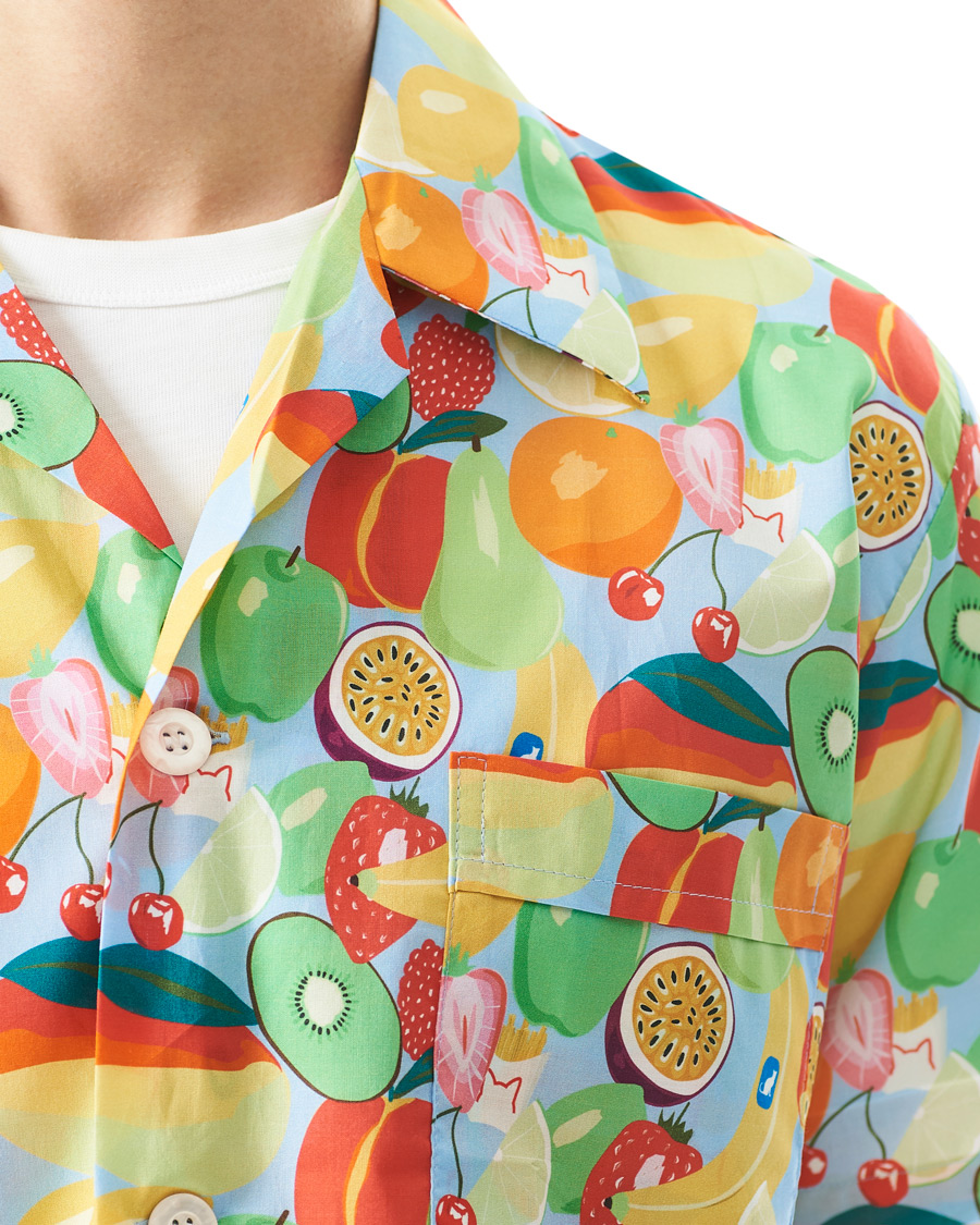 Herren | Schlafanzüge & Bademäntel | Derek Rose | Shortie Mutli Printed Cotton Pyjama Set Multi