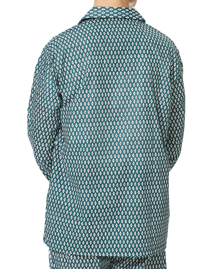 Herren | Schlafanzüge & Bademäntel | Derek Rose | Printed Cotton Pyjama Set Green