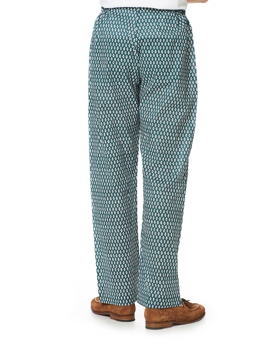 Herren | Schlafanzüge & Bademäntel | Derek Rose | Printed Cotton Pyjama Set Green
