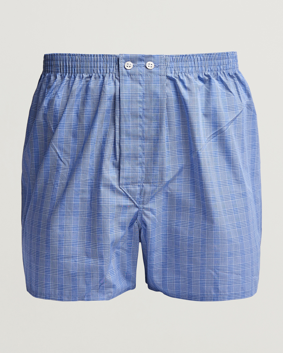 Herren |  | Derek Rose | Classic Fit Cotton Boxer Shorts Blue