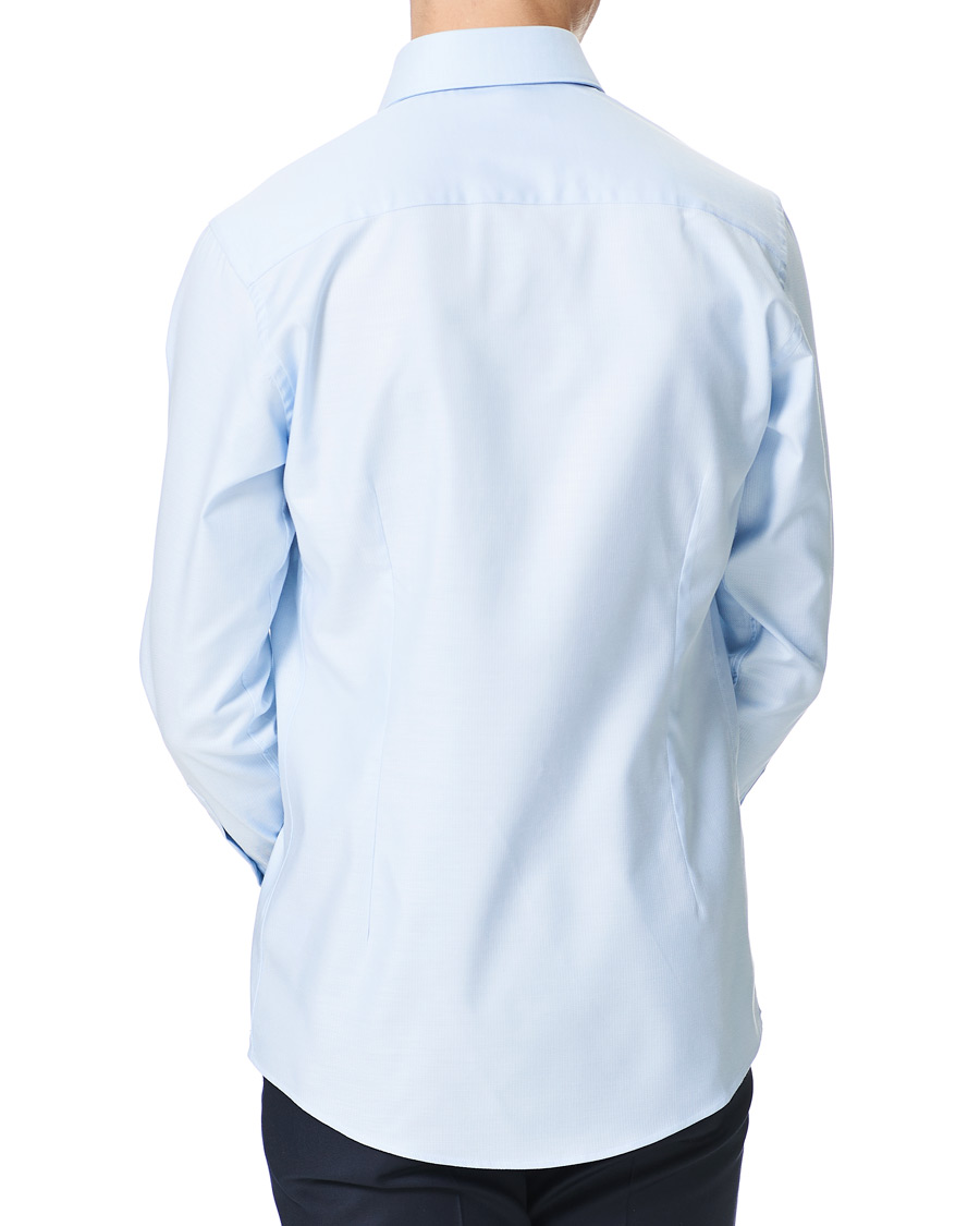 Herren | Hemden | Eton | Cotton Lyocell Stretch Wide Spread Shirt Light Blue