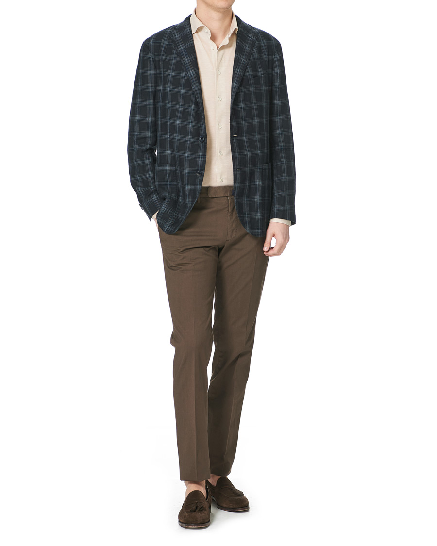 Herren | Hemden | Eton | Oxford Piqué Shirt Beige