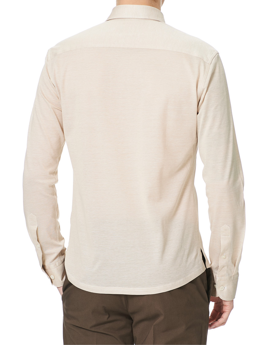 Herren | Hemden | Eton | Oxford Piqué Shirt Beige
