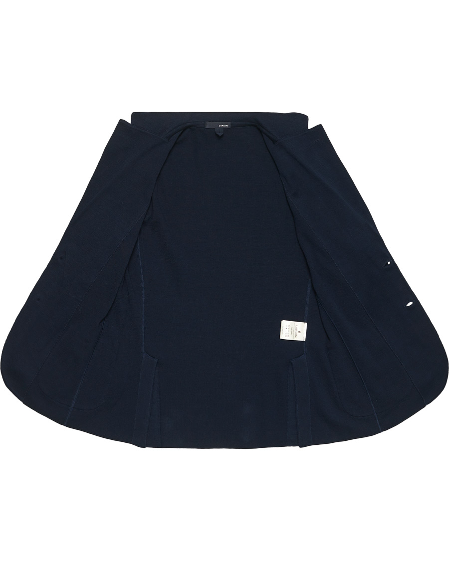 Herren | Sakkos | Lardini | Knitted Cotton Blazer Navy