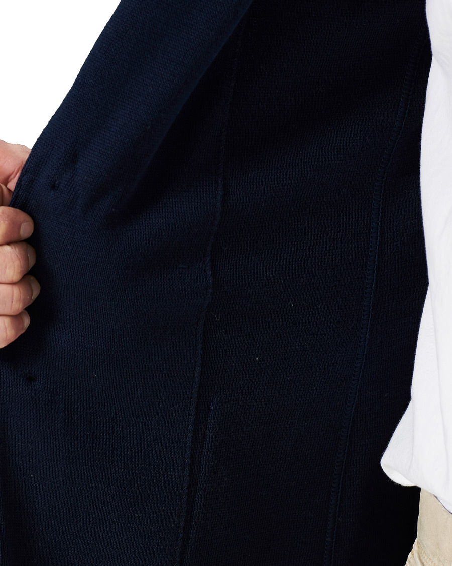 Herren | Sakkos | Lardini | Knitted Cotton Blazer Navy