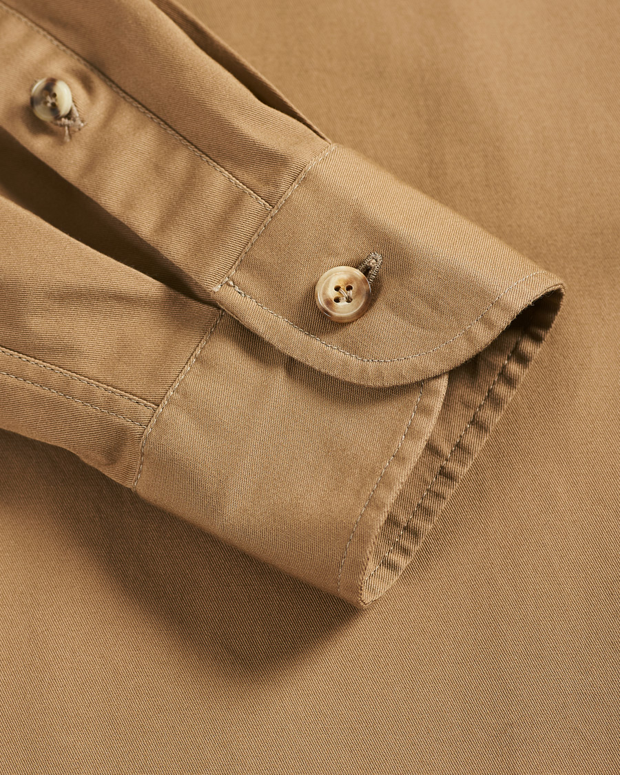 Herren | Hemden | Lardini | Cotton Safari Pocket Overshirt Sand