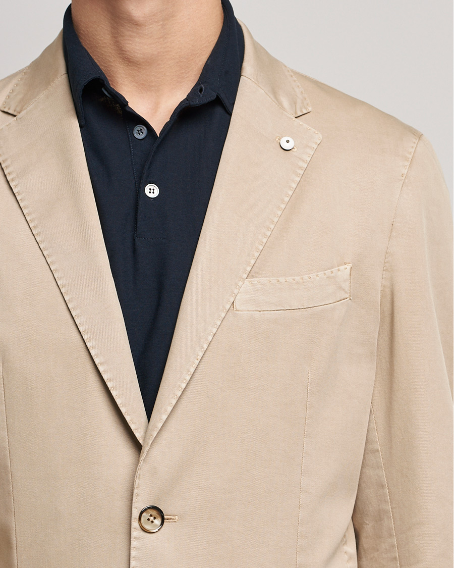 Herren | Sakkos | L.B.M. 1911 | Jack Regular Fit Cotton Stretch Blazer Sand