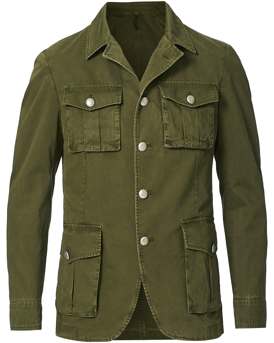 Herren | Jacken | L.B.M. 1911 | Cotton Gabardine Field Jacket Olive