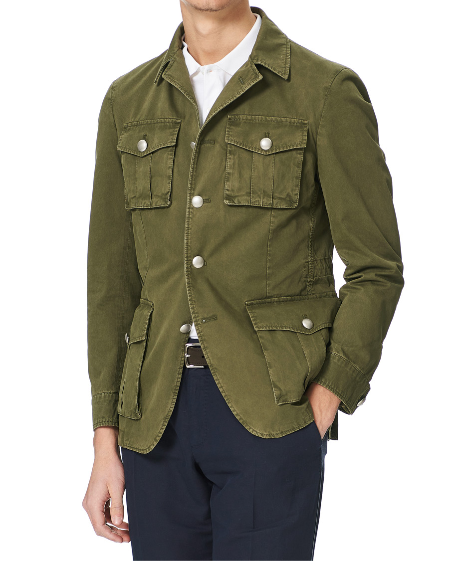 Herren | Jacken | L.B.M. 1911 | Cotton Gabardine Field Jacket Olive