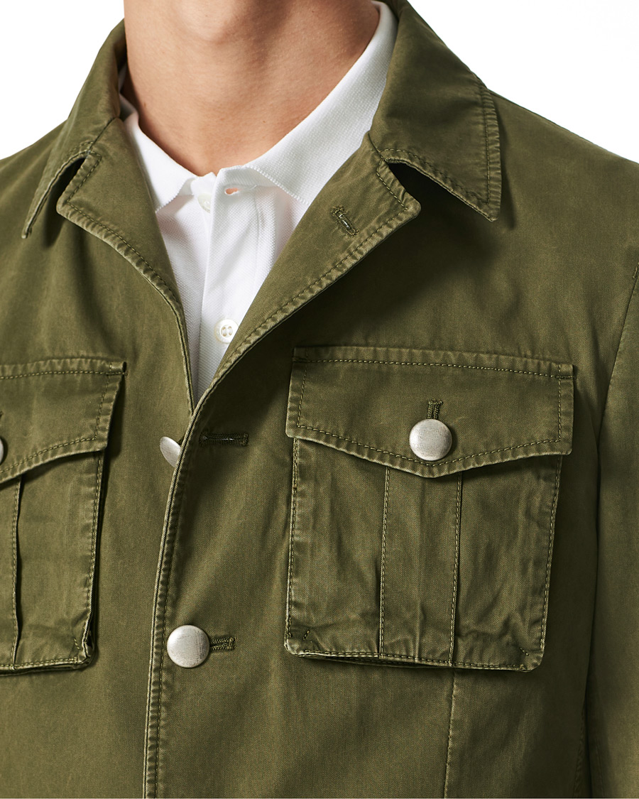 Herren | Jacken | L.B.M. 1911 | Cotton Gabardine Field Jacket Olive