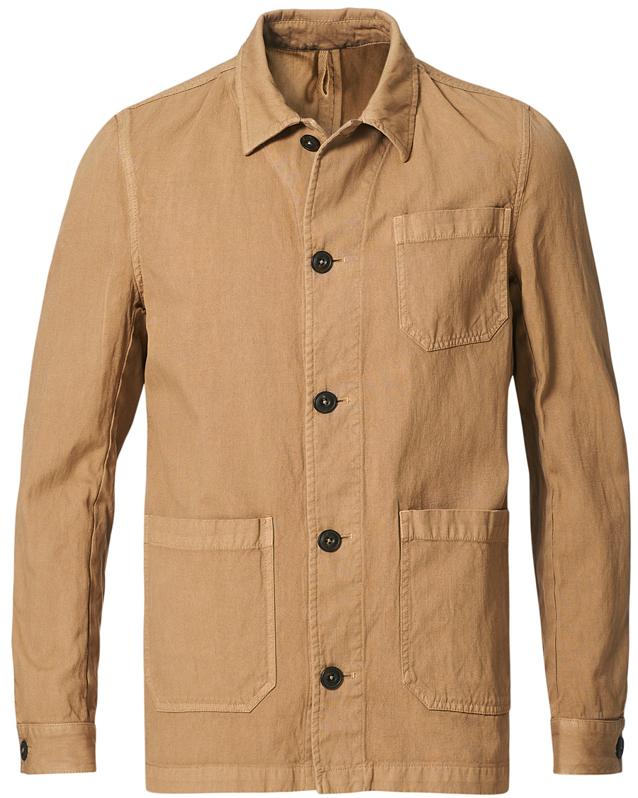 Herren | Hemden | L.B.M. 1911 | Cotton/Linen Overshirt Beige