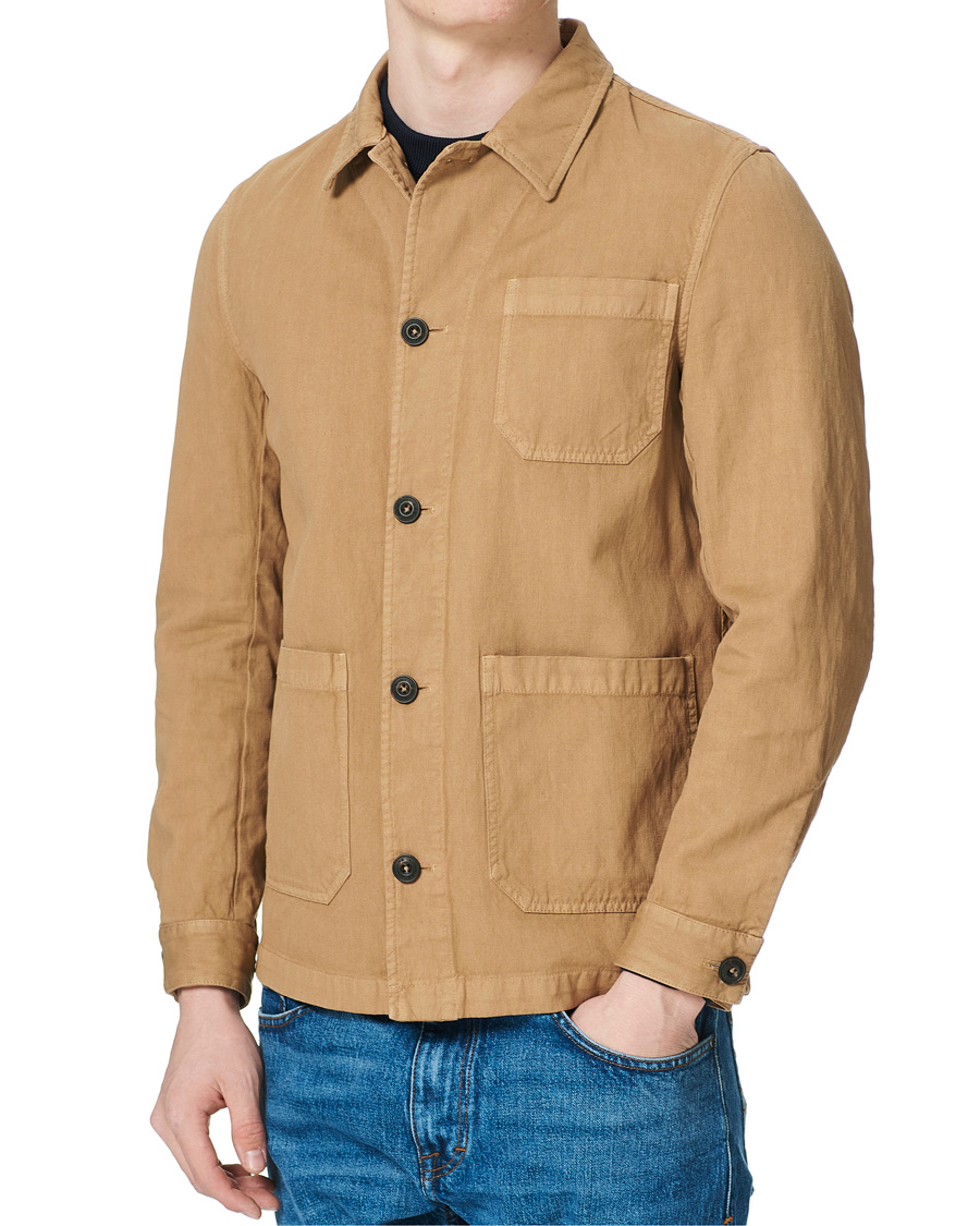 Herren | Hemden | L.B.M. 1911 | Cotton/Linen Overshirt Beige