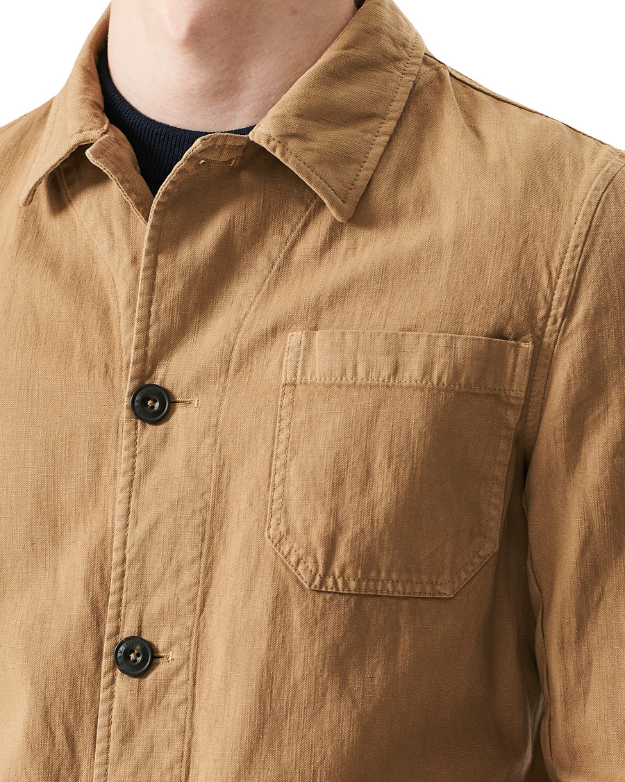 Herren | Hemden | L.B.M. 1911 | Cotton/Linen Overshirt Beige