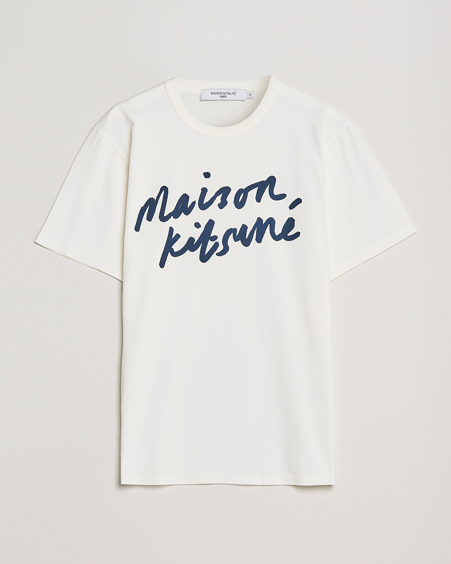 Herren | T-Shirts | Maison Kitsuné | Handwriting Tee Latte