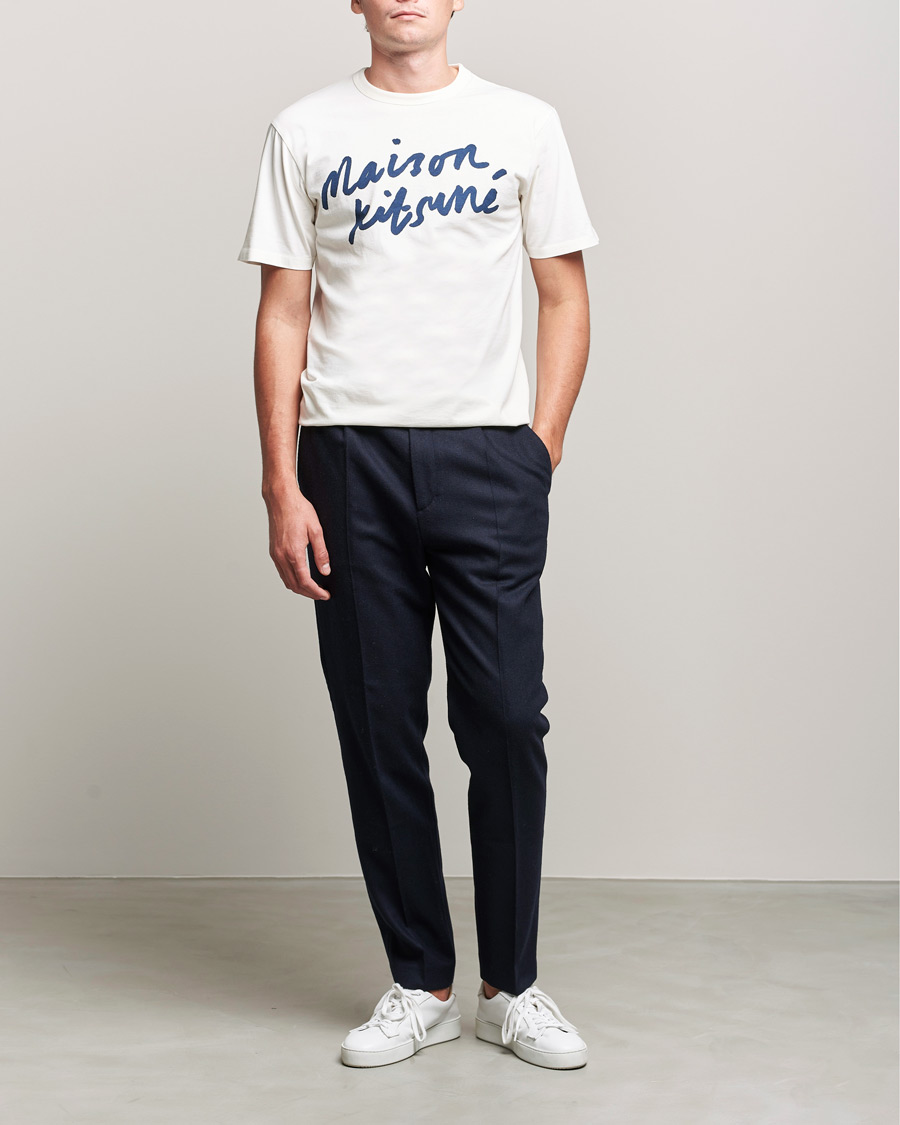 Herren | T-Shirts | Maison Kitsuné | Handwriting Tee Latte