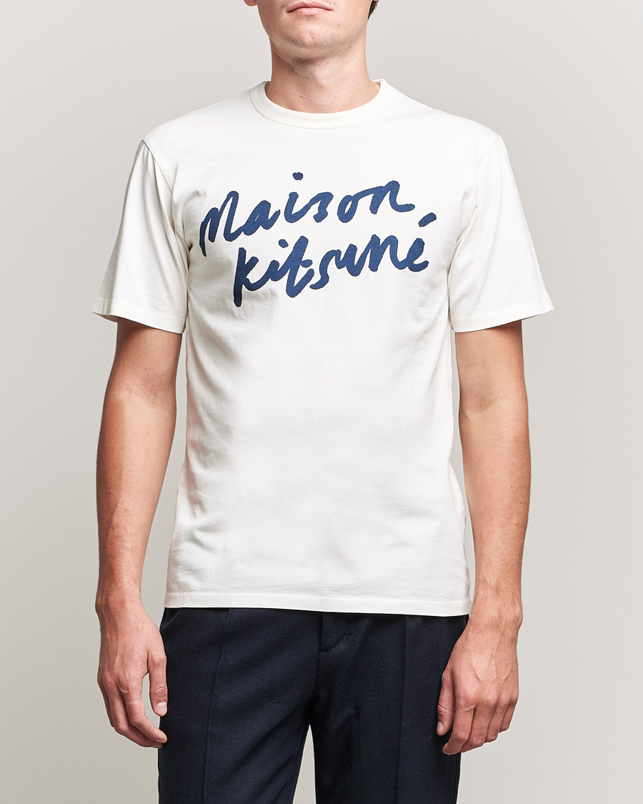 Herren | T-Shirts | Maison Kitsuné | Handwriting Tee Latte