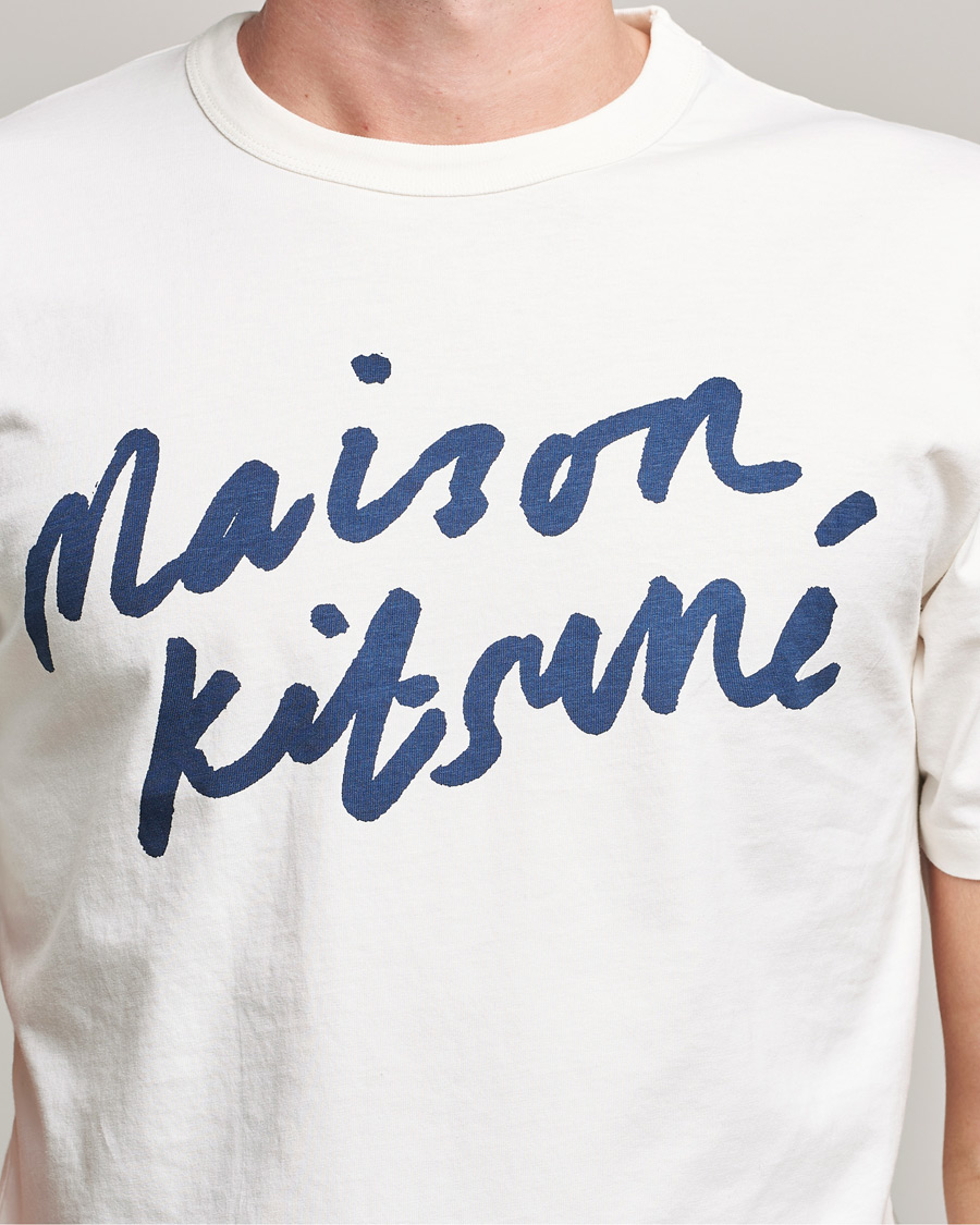 Herren | T-Shirts | Maison Kitsuné | Handwriting Tee Latte