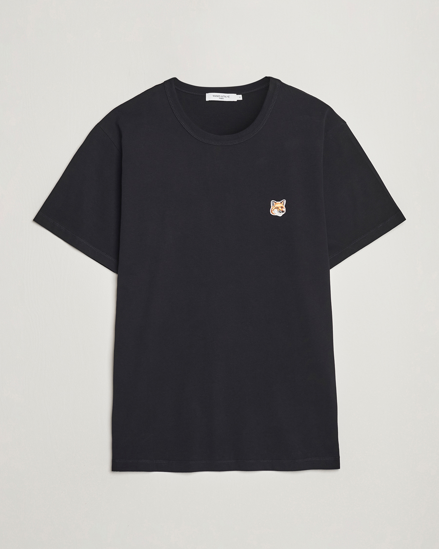 Herren | Kurzarm T-Shirt | Maison Kitsuné | Fox Head T-Shirt Black