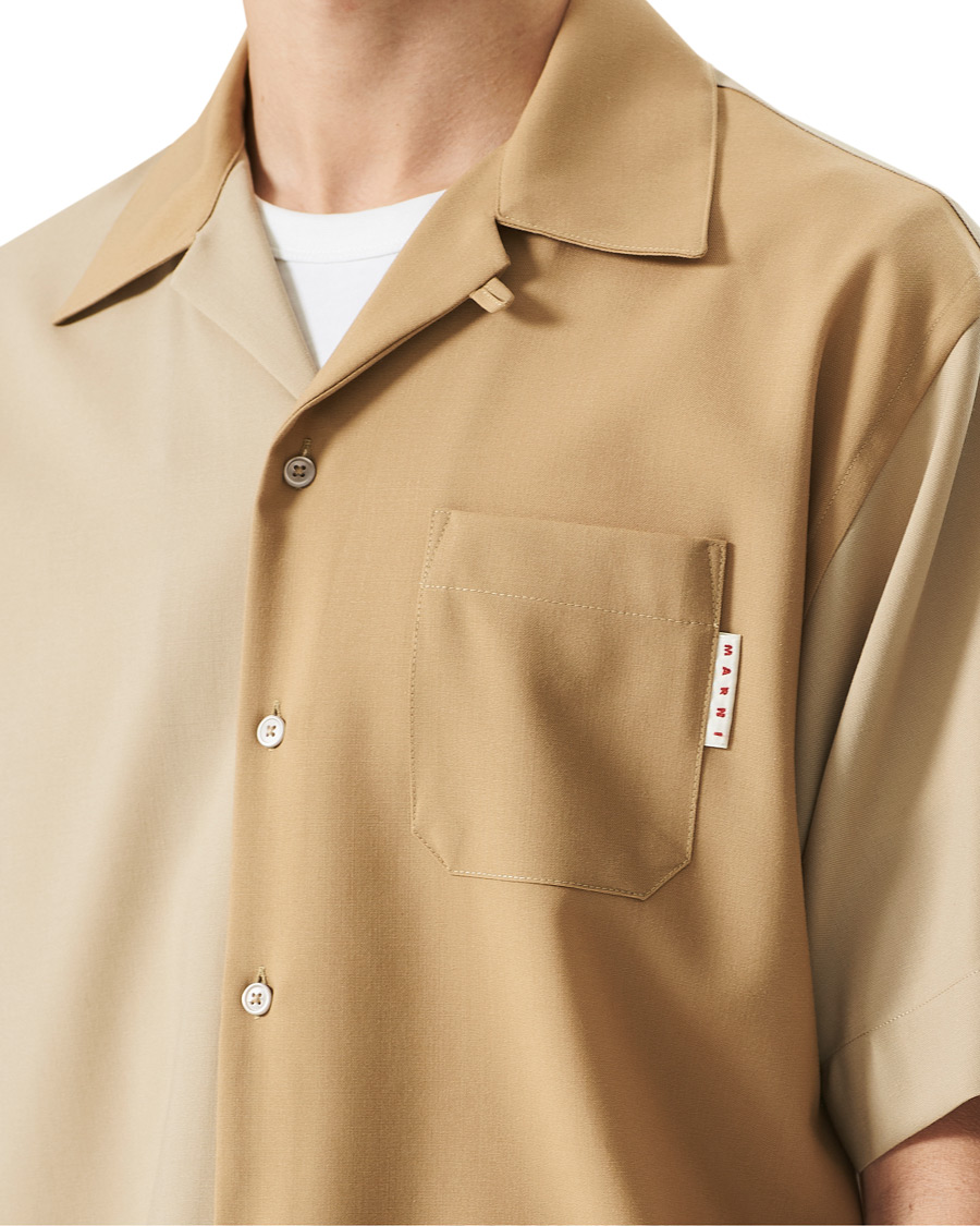 Herren | Hemden | Marni | Colour Block Bowling Shirt Beige