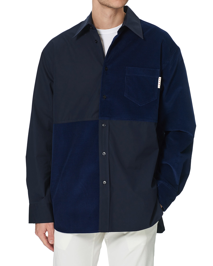 Herren | Hemden | Marni | Patchwork Overshirt Navy
