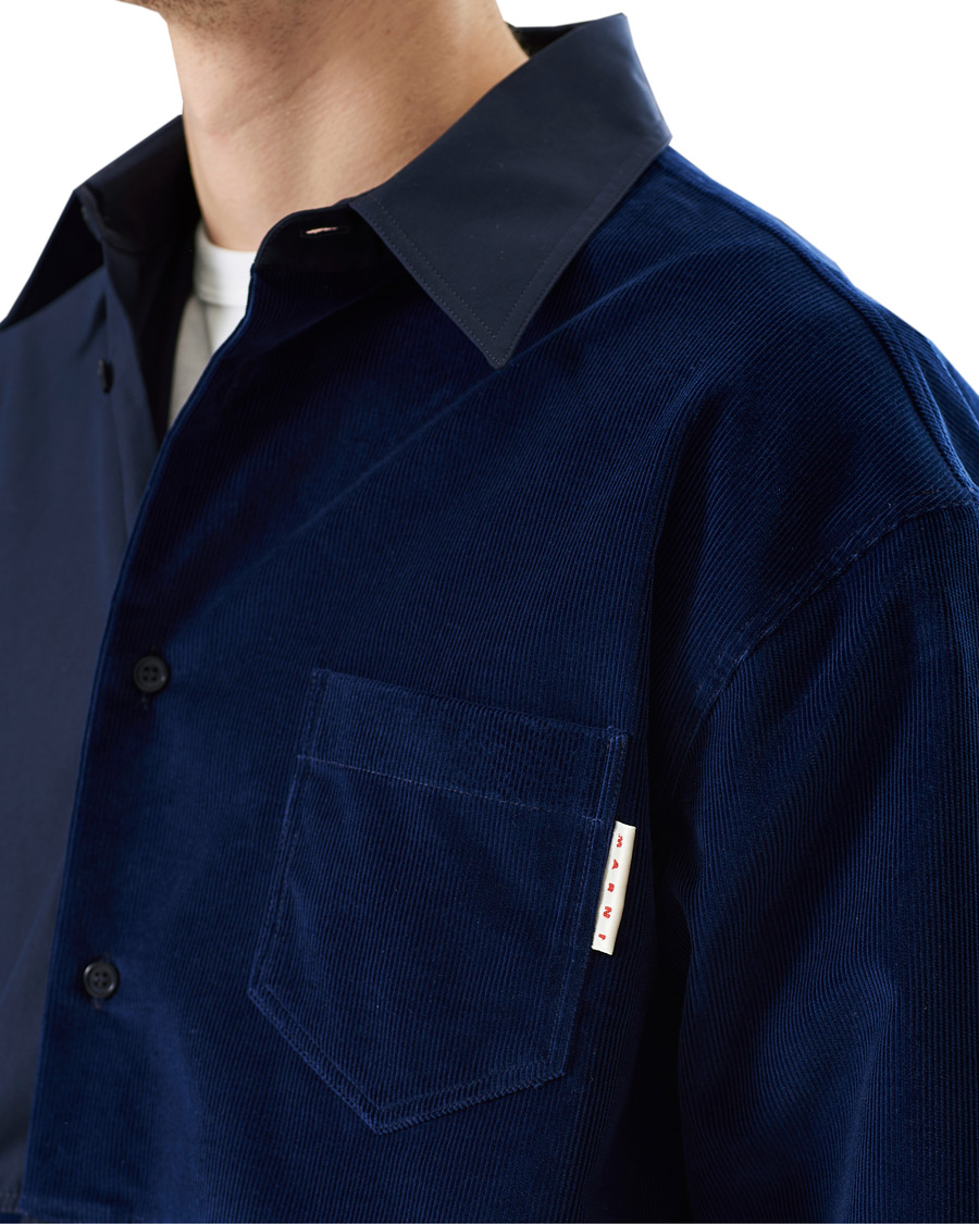 Herren | Hemden | Marni | Patchwork Overshirt Navy