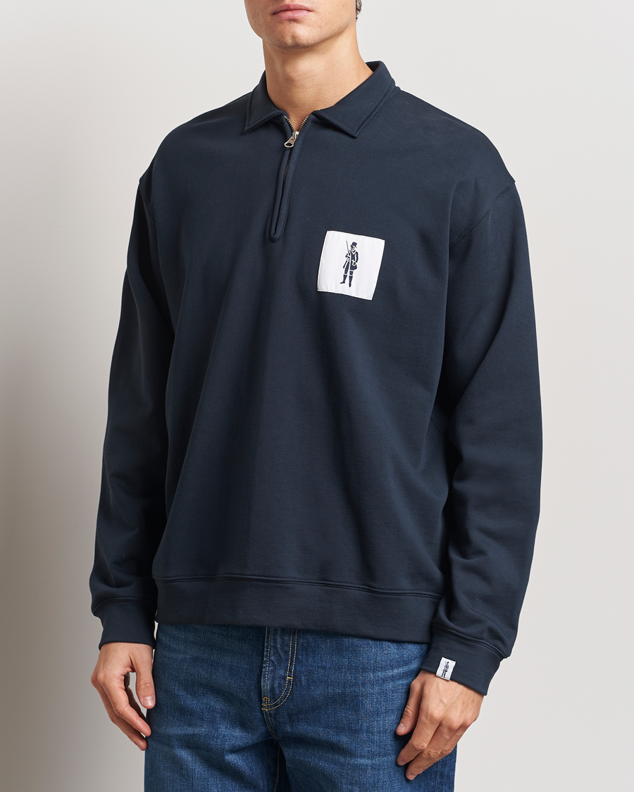 Herren | Mackintosh | Mackintosh | Dandyman Zip Sweat Navy