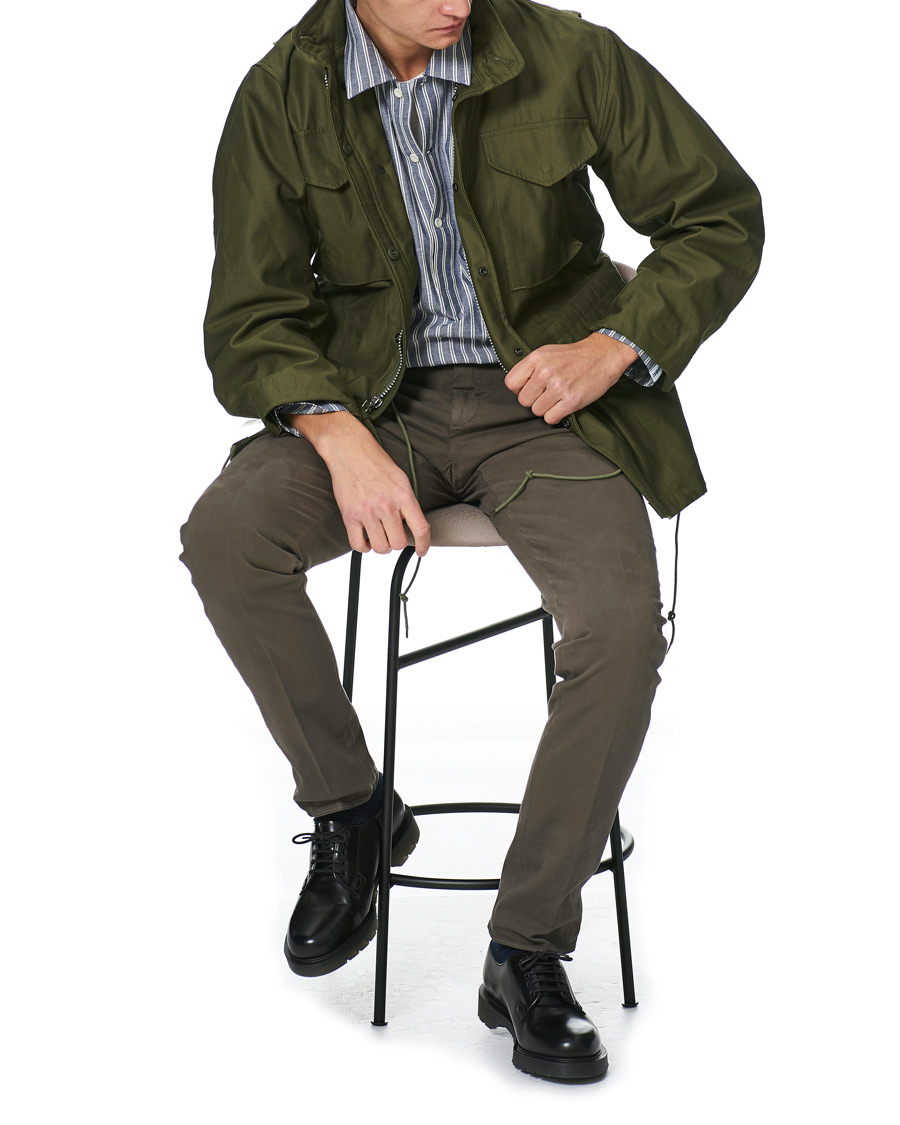 Herren | Hemden | Mackintosh | Military Shirt Blue White