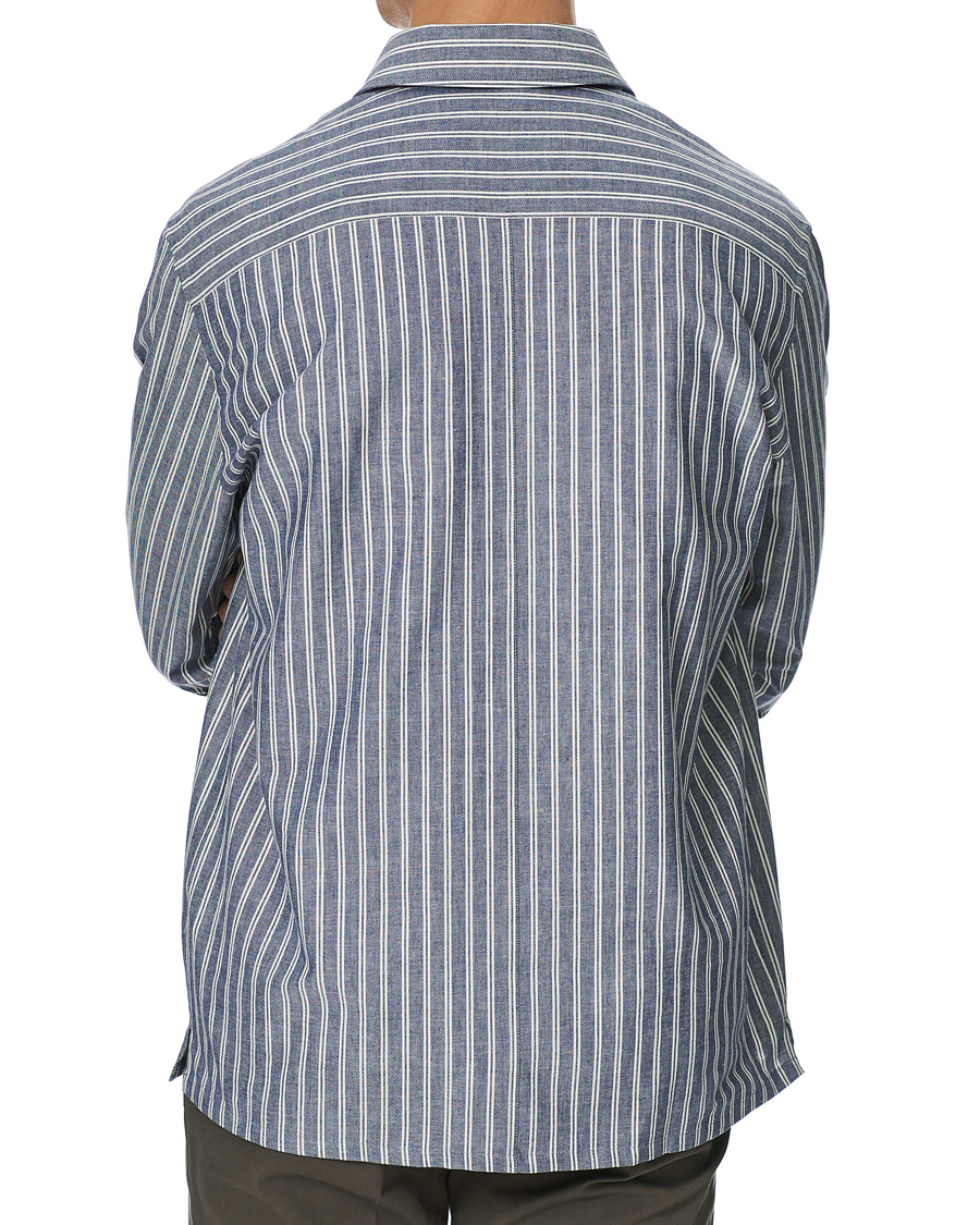 Herren | Hemden | Mackintosh | Military Shirt Blue White