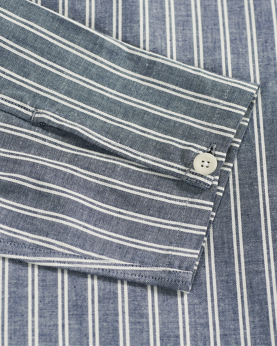 Herren | Hemden | Mackintosh | Military Shirt Blue White