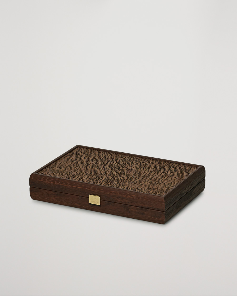 Herr |  | Manopoulos | Small Leatherette Backgammon Set Caramel Brown