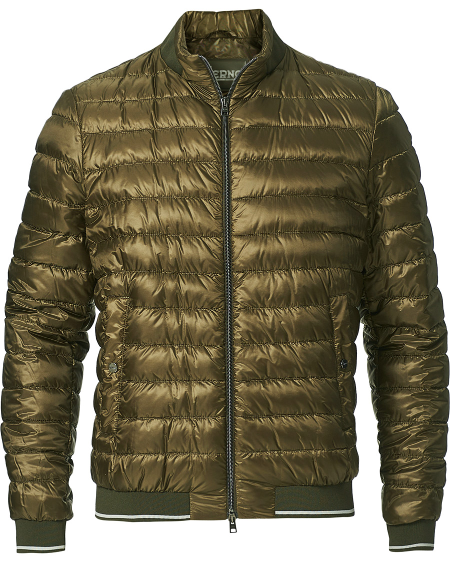 Herren | Jacken | Herno | Nylon Down Jacket Army Green