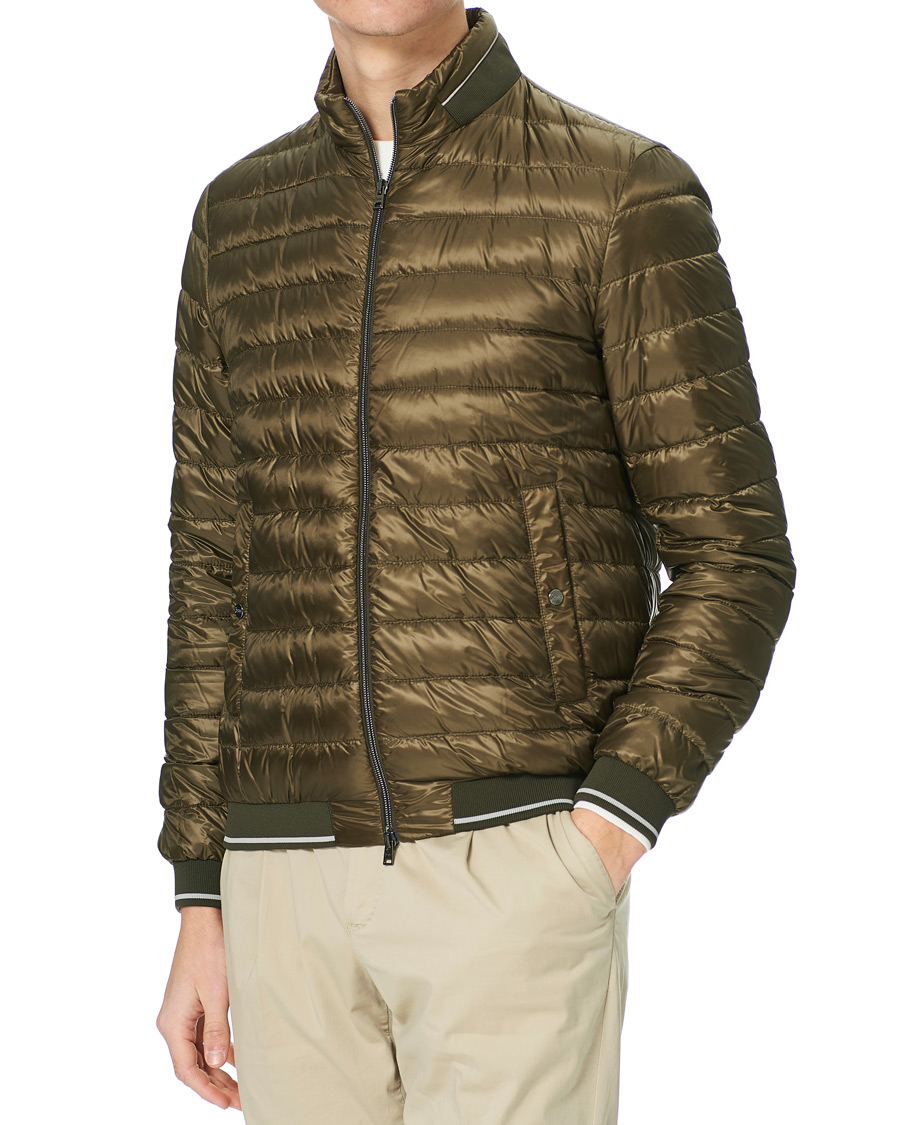 Herren | Jacken | Herno | Nylon Down Jacket Army Green