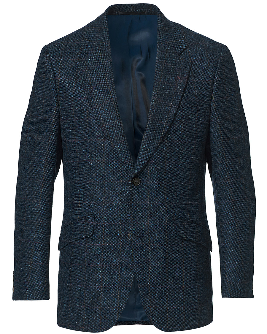 Herren | Sakkos | Walker Slater | William Lambswool Tweed Jacket Navy Red
