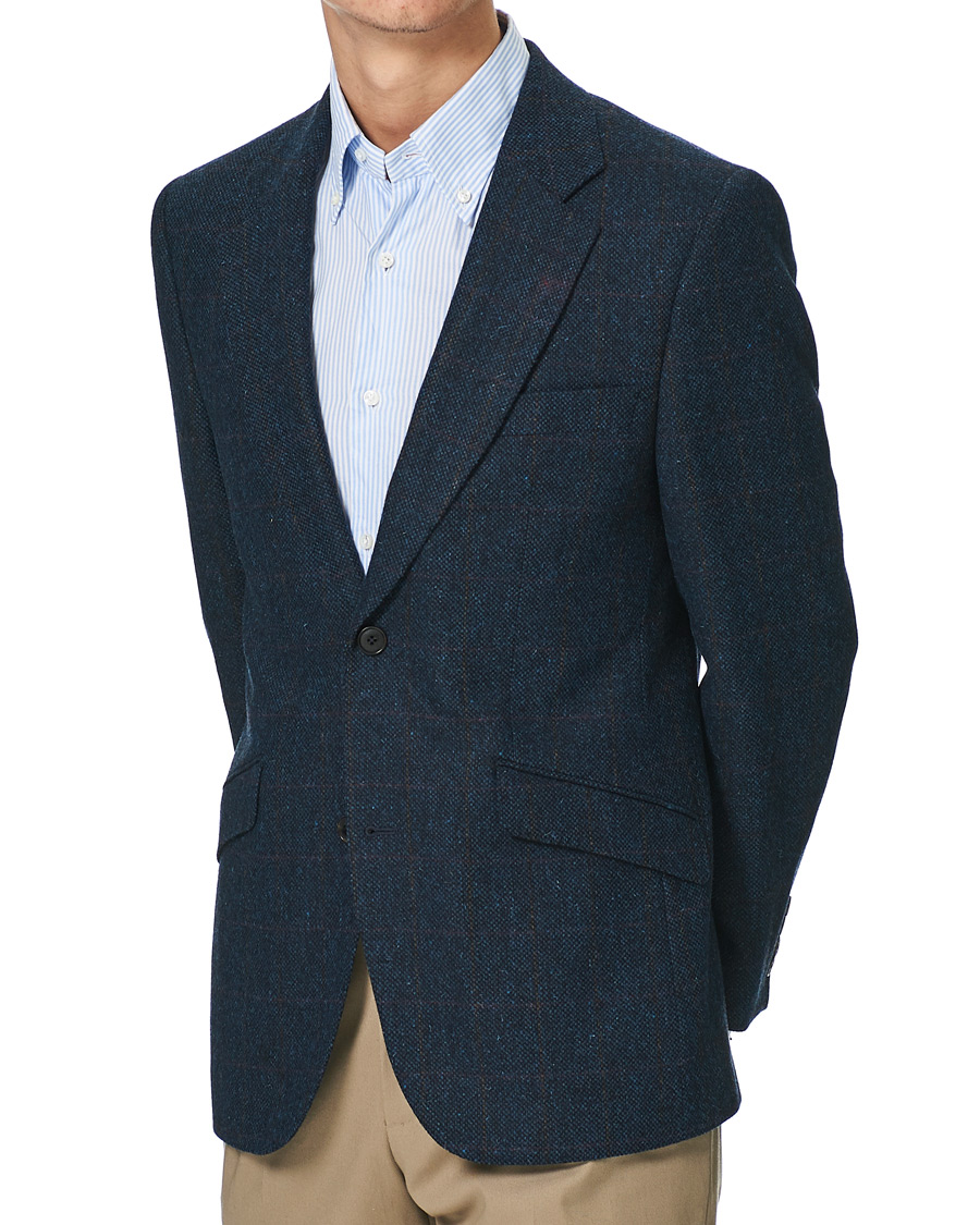 Herren | Sakkos | Walker Slater | William Lambswool Tweed Jacket Navy Red