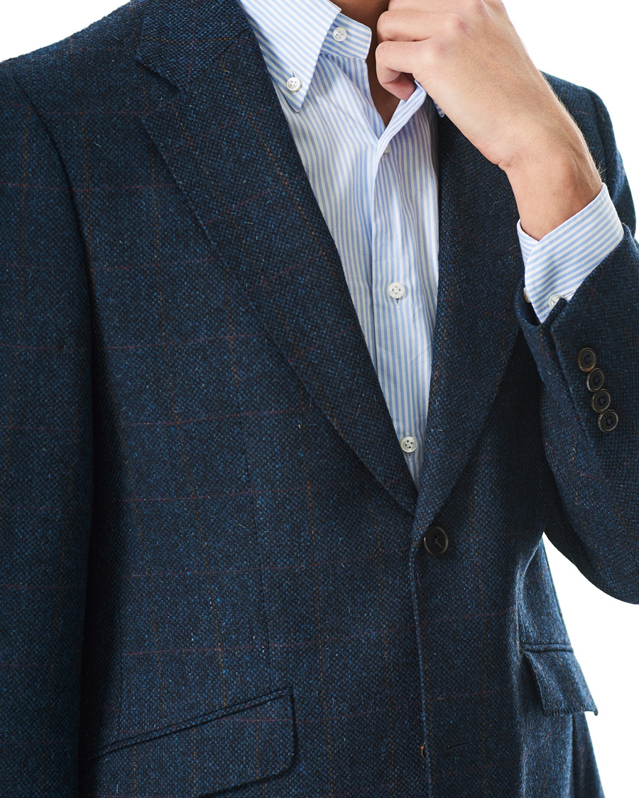 Herren | Sakkos | Walker Slater | William Lambswool Tweed Jacket Navy Red