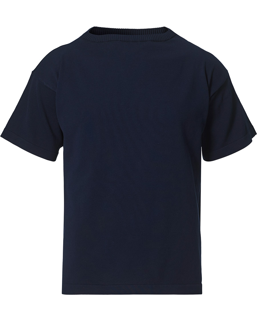 Herren | T-Shirts | Andersen-Andersen | Boatsman Short Sleeve Tee Royal Blue