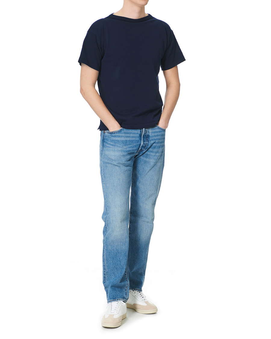 Herren | T-Shirts | Andersen-Andersen | Boatsman Short Sleeve Tee Royal Blue