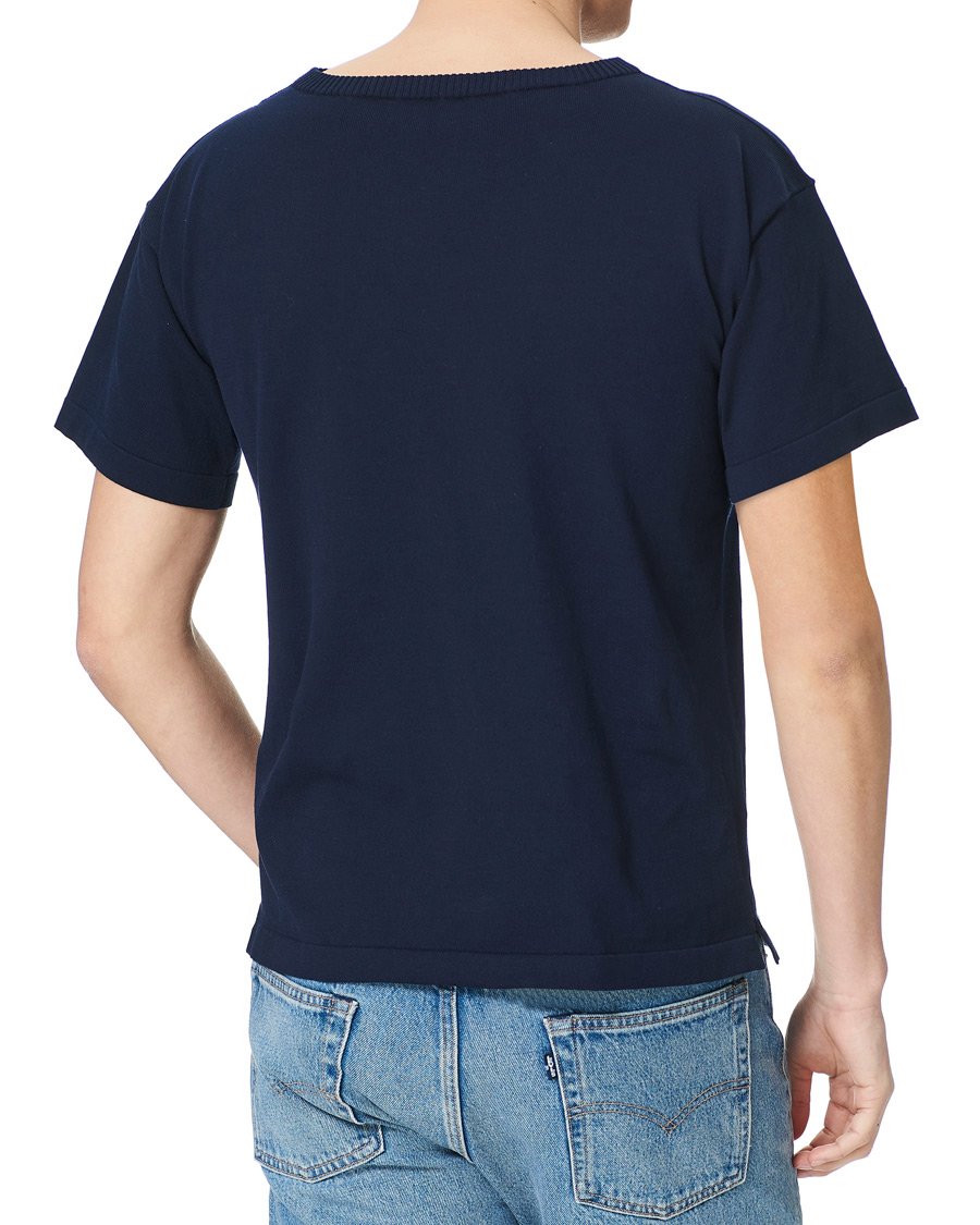 Herren | T-Shirts | Andersen-Andersen | Boatsman Short Sleeve Tee Royal Blue