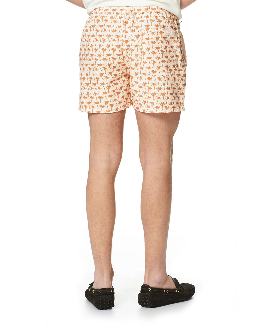 Herren | Badehosen | OAS | Printed Swim Shorts Beige Palm