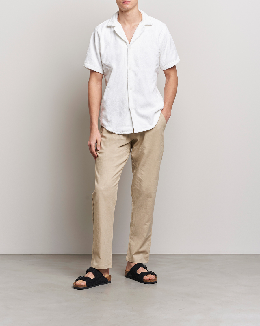 Herren | Hosen | OAS | Linen Long Pants Beige
