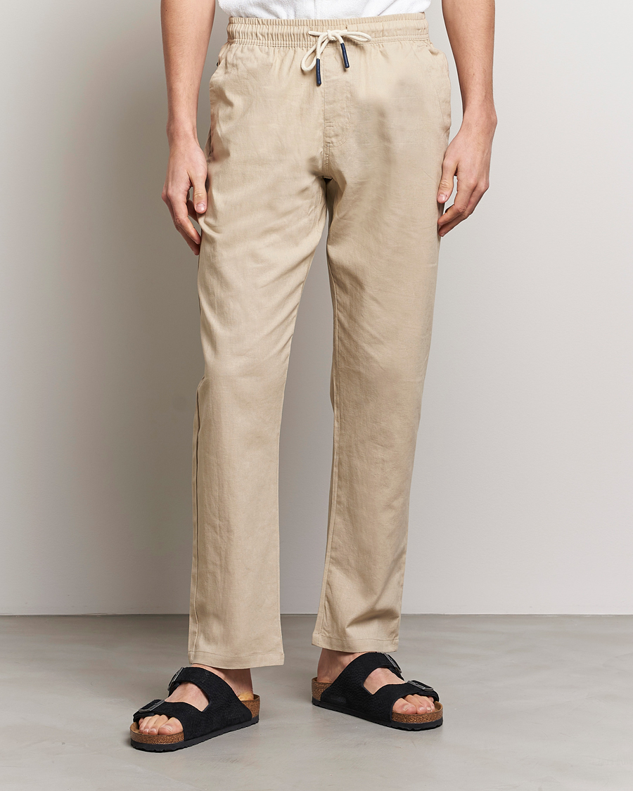 Herren | Hosen | OAS | Linen Long Pants Beige
