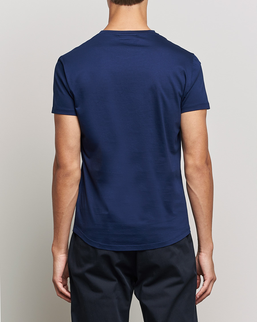 Herren | T-Shirts | Orlebar Brown | OB Crew Neck Mercerised Cotton Tee Navy