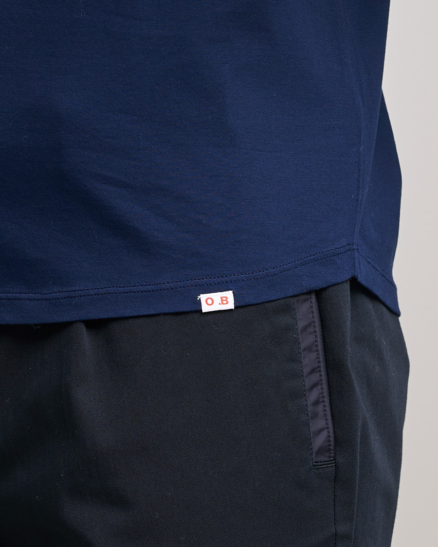 Herren | T-Shirts | Orlebar Brown | OB Crew Neck Mercerised Cotton Tee Navy