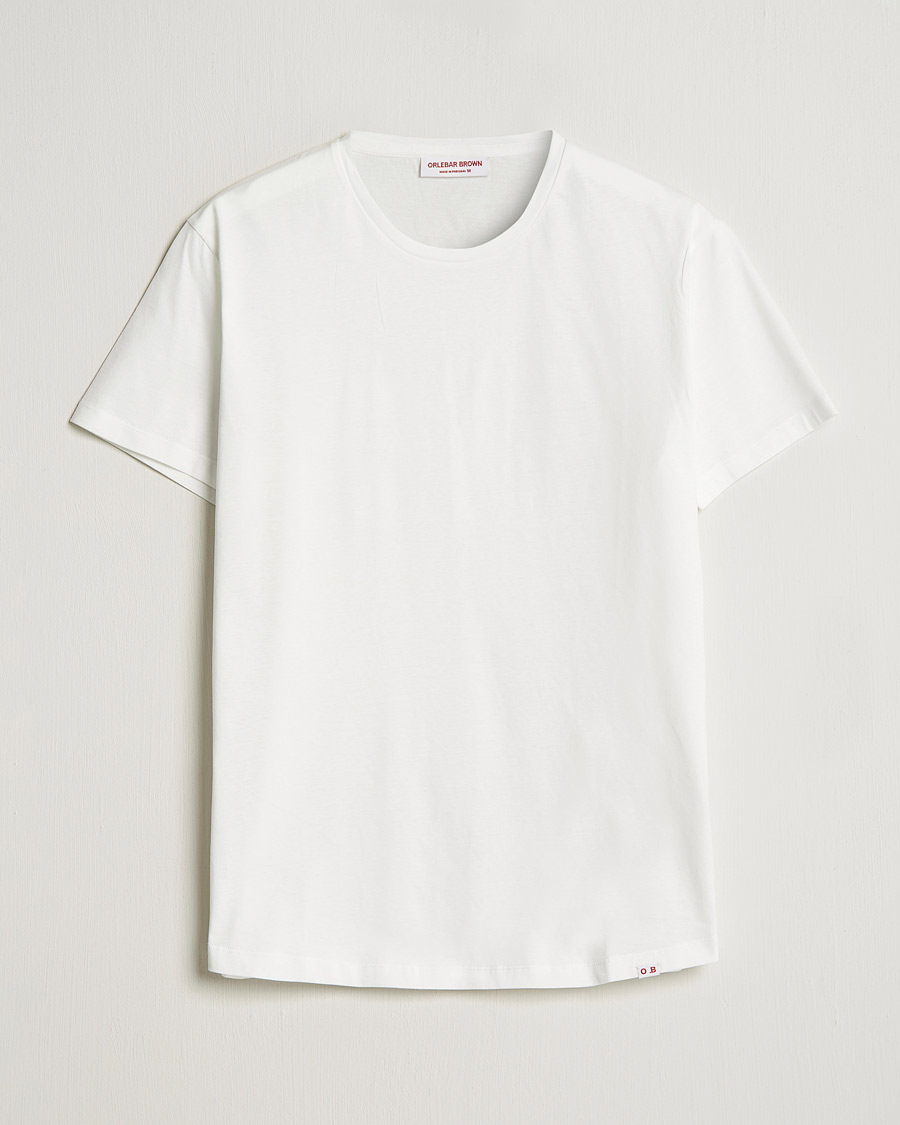 Herren | T-Shirts | Orlebar Brown | OB Crew Neck Mercerised Cotton Tee White