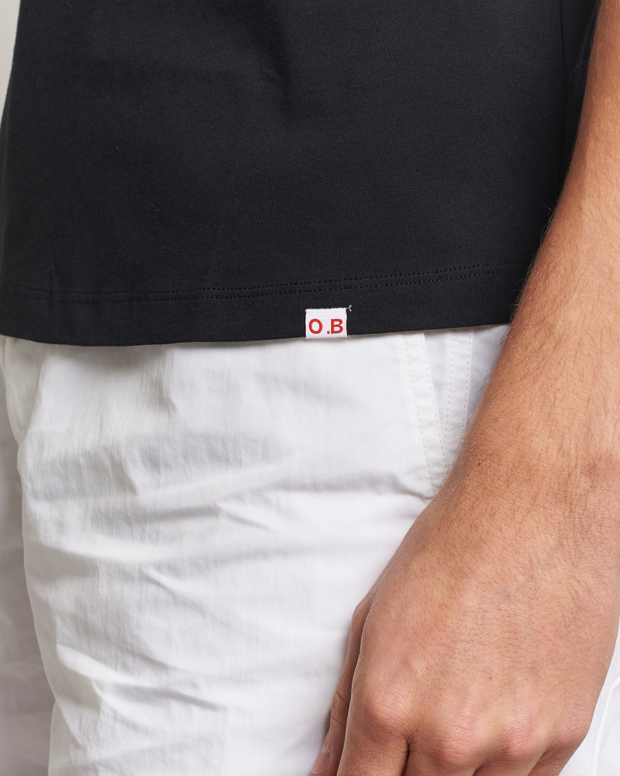 Herren | T-Shirts | Orlebar Brown | OB V-Neck Tee Black